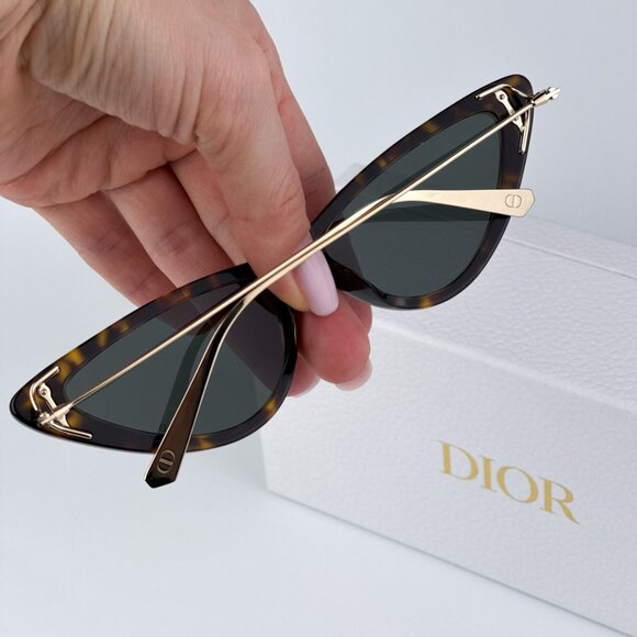 NEW Dior MISSDIOR B4U CD40105U 52N 22C0 Havana Green Unisex Cat Eye Sunglasses main image 4